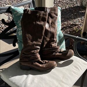 Kohl's Cognac Leather Boots